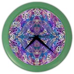 Cobalt arabesque Color Wall Clock