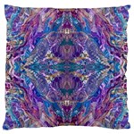 Cobalt arabesque Large Cushion Case (One Side)