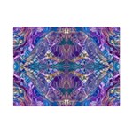 Cobalt arabesque Premium Plush Fleece Blanket (Mini)