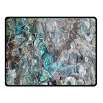 Mono Turquoise blend Two Sides Fleece Blanket (Small)