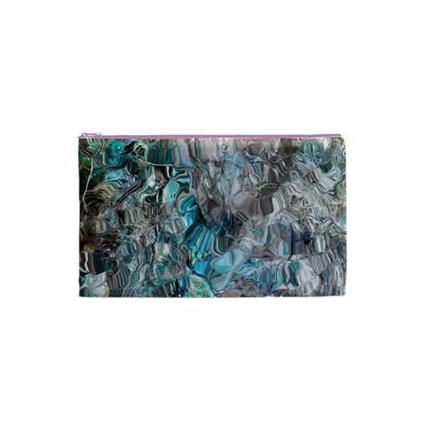 Mono Turquoise blend Cosmetic Bag (XS) from ArtsNow.com Front