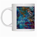 Abstarct cobalt waves White Mug