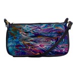 Abstarct cobalt waves Shoulder Clutch Bag