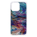 Abstarct cobalt waves iPhone 14 Pro Max TPU UV Print Case