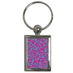 Colorful cosutme collage motif pattern Key Chain (Rectangle)