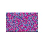 Colorful cosutme collage motif pattern Sticker (Rectangular)
