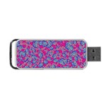 Colorful cosutme collage motif pattern Portable USB Flash (Two Sides)