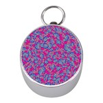 Colorful cosutme collage motif pattern Mini Silver Compasses