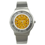 Blooming Flowers Of Lotus Paradise Stainless Steel Watch