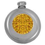 Blooming Flowers Of Lotus Paradise Round Hip Flask (5 oz)