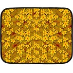 Blooming Flowers Of Lotus Paradise Two Sides Fleece Blanket (Mini)