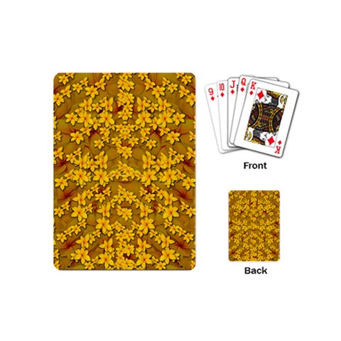 Blooming Flowers Of Lotus Paradise Playing Cards Single Design (Mini) from ArtsNow.com Back