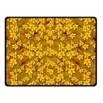 Blooming Flowers Of Lotus Paradise Two Sides Fleece Blanket (Small)