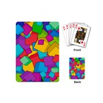 Abstract Cube Colorful  3d Square Pattern Playing Cards Single Design (Mini)