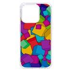 Abstract Cube Colorful  3d Square Pattern iPhone 14 Pro TPU UV Print Case