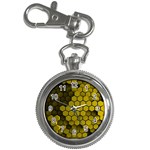 Yellow Hexagons 3d Art Honeycomb Hexagon Pattern Key Chain Watches