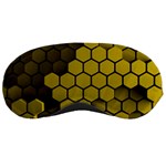 Yellow Hexagons 3d Art Honeycomb Hexagon Pattern Sleep Mask