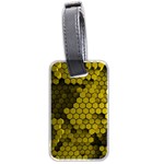 Yellow Hexagons 3d Art Honeycomb Hexagon Pattern Luggage Tag (two sides)