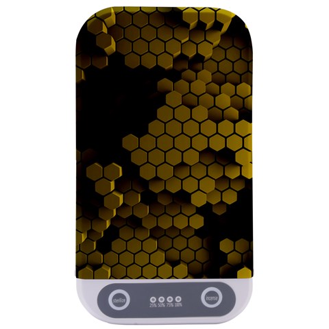 Yellow Hexagons 3d Art Honeycomb Hexagon Pattern Sterilizers from ArtsNow.com Front
