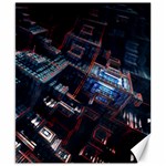 Fractal Cube 3d Art Nightmare Abstract Canvas 8  x 10 