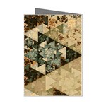 Triangle Geometry Colorful Fractal Pattern Mini Greeting Cards (Pkg of 8)