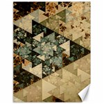 Triangle Geometry Colorful Fractal Pattern Canvas 18  x 24 