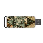 Triangle Geometry Colorful Fractal Pattern Portable USB Flash (One Side)