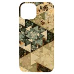 Triangle Geometry Colorful Fractal Pattern iPhone 14 Black UV Print Case