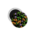 Flowers Pattern Art Floral Texture 1.75  Magnets