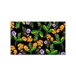 Flowers Pattern Art Floral Texture Sticker Rectangular (10 pack)
