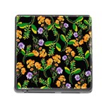 Flowers Pattern Art Floral Texture Memory Card Reader (Square 5 Slot)