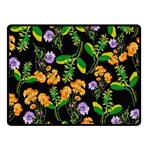 Flowers Pattern Art Floral Texture Two Sides Fleece Blanket (Small)
