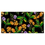 Flowers Pattern Art Floral Texture Banner and Sign 6  x 3 