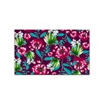 Flowers Pattern Art Texture Floral Sticker Rectangular (100 pack)