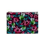 Flowers Pattern Art Texture Floral Cosmetic Bag (Medium)