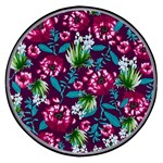 Flowers Pattern Art Texture Floral Wireless Fast Charger(Black)