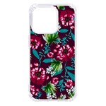 Flowers Pattern Art Texture Floral iPhone 14 Pro TPU UV Print Case