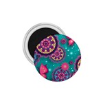 Floral Pattern Abstract Colorful Flow Oriental Spring Summer 1.75  Magnets