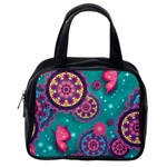 Floral Pattern Abstract Colorful Flow Oriental Spring Summer Classic Handbag (One Side)