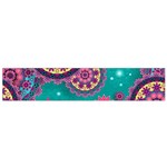 Floral Pattern Abstract Colorful Flow Oriental Spring Summer Small Premium Plush Fleece Scarf