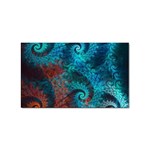 Fractal Art Spiral Ornaments Pattern Sticker (Rectangular)