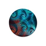 Fractal Art Spiral Ornaments Pattern Magnet 3  (Round)