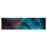 Fractal Art Spiral Ornaments Pattern Oblong Satin Scarf (16  x 60 )