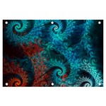 Fractal Art Spiral Ornaments Pattern Banner and Sign 6  x 4 