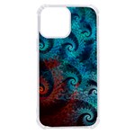 Fractal Art Spiral Ornaments Pattern iPhone 13 Pro Max TPU UV Print Case