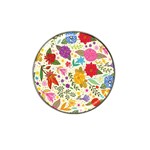Colorful Flowers Pattern Hat Clip Ball Marker