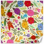 Colorful Flowers Pattern Canvas 20  x 20 