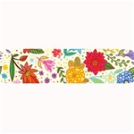 Colorful Flowers Pattern Large Bar Mat
