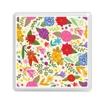 Colorful Flowers Pattern Memory Card Reader (Square)