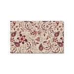 Violet Floral Pattern Flowers Vintage Flora Patterns Sticker Rectangular (10 pack)